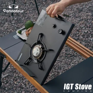 Pandatour 2025 IGT Outdoor Camping Furnace Stove Folding One-touch High Firepower Stove Suitable For Terraces Camping Stove