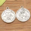 10pcs 21mm Alloy Charm round shaped religious cross design charms H0270