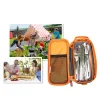 Camping Cutlery Organizer Travel Tableware Pouch Outdoor Utensil Storage Bag Portable Camping Kitchen Organizer For Hiking