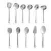 11pcs stainless steel tableware set, spoon spatula set, full kitchen cooking spatula kitchenware cooking utensils.