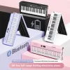 Electronic Organ Foldable Portable 88 Keys Digital Piano Rollable Keyboard Beginner Adult Home Practice Lightweight USB MIDI