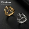 Lucktune Demon Seal Finger Rings for Women Stainless Steel Sigil of Lilith Symbol Satan Vintage Amulet Ring Jewelry Wiccan Gifts