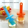 Silicone oil brush with bottle, small oil pot,, high temperature resistant, baking integrated barbecue brush, 2 pieces