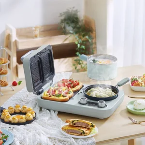 Breakfast machine multi-function baking tray four-in-one small sandwich machine lazy one-piece toast electric baking pan
