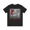 Evoking The Devil II Occult Woodcut Shirt Vintage Witchcraft T-shirt Black Magic Tshirt Creepy Gothic T Shirt Unisex Short Tee