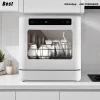 Best Good Quality Smart Mini Dishwasher Portable Fully Automatic Disinfection Glass Washer Machine for Home Counter TopDishwashe