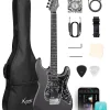 Enya XMARI Electric Guitar with DSP effects, 4 presets, USB-C recording, carbon fiber body. Full kit included.