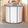 Large Portable Foldable Bathtub Baby Kids Adults Collapsible Camping Travel Home Spa Soaking Tub Compact Plastic Thermal