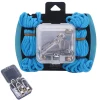 Portable Lock Buckle Rope with Roller Tensioner 6 Hooks Non-Slip Tie Down Rope Quick Adjust Easy operation Cable Puller Outdoor