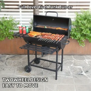 Portable stainless steel folding charcoal grill, perfect for travel, backyard BBQ, outdoor grill, camping grill, BBQ grill