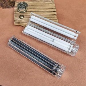 Upgraded 8mm Manual Cigarette Roller Machine Heavy Duty Tobacco Injector with Metal Guide,Home Rolling Kit for Perfect Cigarette