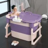 Durable Folding Bath Bucket Adult Insulation Height Extended Full Body Bath Plastic Bath Bucket