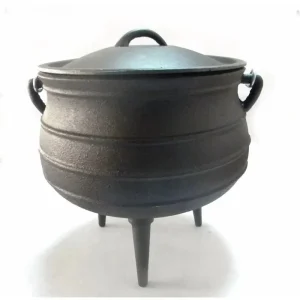 factory manufacturer stocked south africa botswana namibia 3 legged outdoor camping cookware potjie pot cast iron