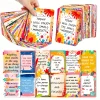 50 Motivational and Positive Affirmation Cards with Colorful Designs and Inspirational Quotes