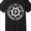 Men's Occult Crowley Thelema Magick T-Shirt Argentum Astrum AA Seal Symbol Will Crowley Inspired Esoteric Black Fit Short Sleeve