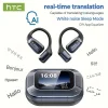 【AI Translator Earbuds】HTC NE25 Bluetooth Earphones LCD Touch Screen Sport Wireless Headphones Long Life with HD Mic