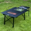IGT 3/4/6 Unit ALuminum Alloy Table Camping Lifting Table Detachable BBQ Multi-functional Table Extensible Picnic Table