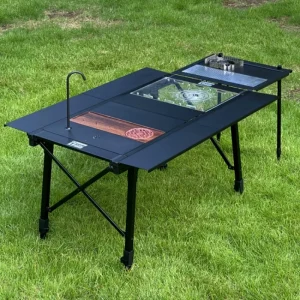 IGT 3/4/6 Unit ALuminum Alloy Table Camping Lifting Table Detachable BBQ Multi-functional Table Extensible Picnic Table