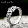 2022 Witch Knot Stainless Steel Ring Wiccan Cross Celtics Knot Women Rings Witchcraft Good Luck Protection Amulet JEWELRY
