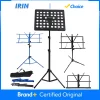 IRIN Foldable Music Sheet Stand Stainless Steel Tripod Stand Holder with Bag Height Adjustable Musical Instrument Accessories