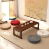 Thickened Linen Meditation Floor Cushion for Kneeling Yoga Tatami Removable Washable Cover Hard Support Serious Meditators