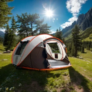 5-8 people automatically pop-up tent, waterproof camping boat tent, portable outdoor tent, suitable for camping and hiking trips